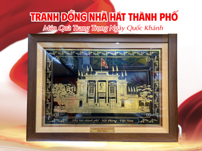 Tranh Đồng Nhà Hát Thành Phố – Món Quà Trang Trọng Ngày Quốc Khánh